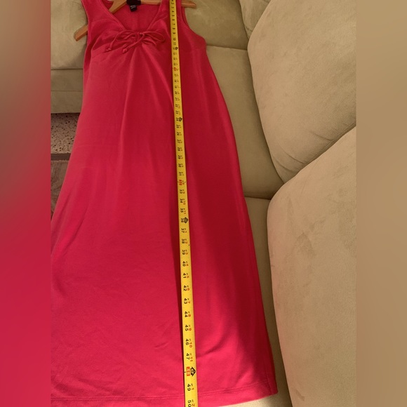 Venezia Orange Stretchy Sleeveless Maxi Dress w/ a Cinched Bodice/Size 14-16 - Picture 7 of 7